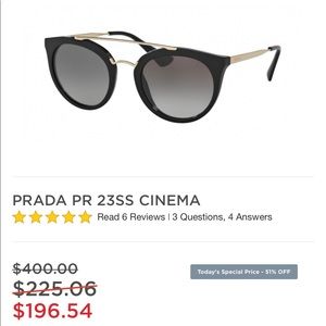 Prada SPR 23S Cinema sunglasses